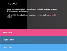 Tablet Screenshot of nyance.com